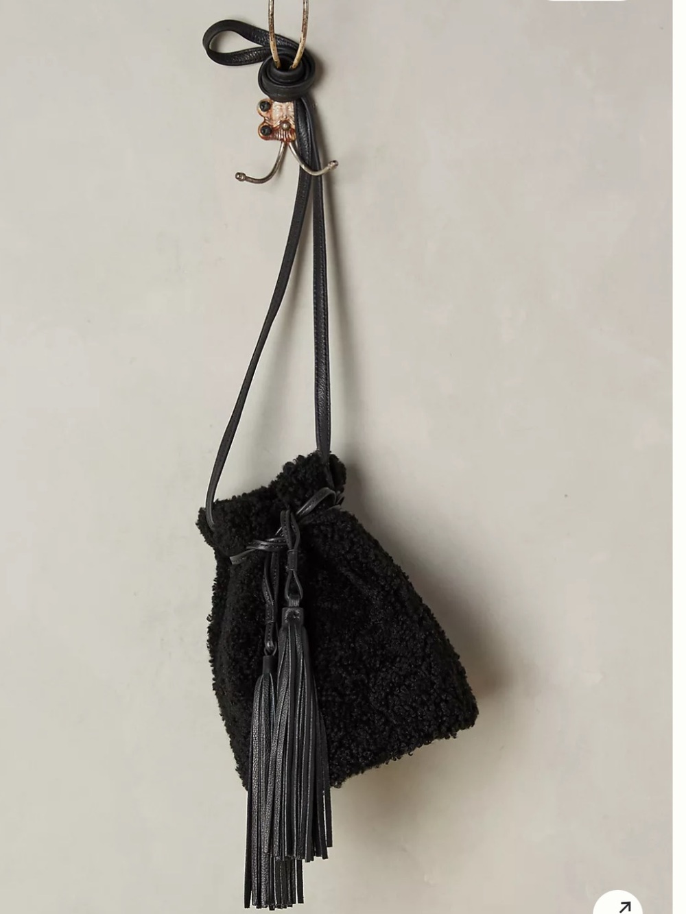 Miss Albright shearling bucket bag